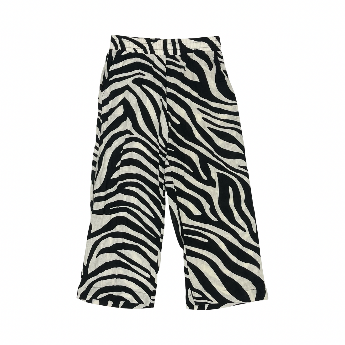 Pants Linen By Rachel Zoe In Black & Cream, Size:S