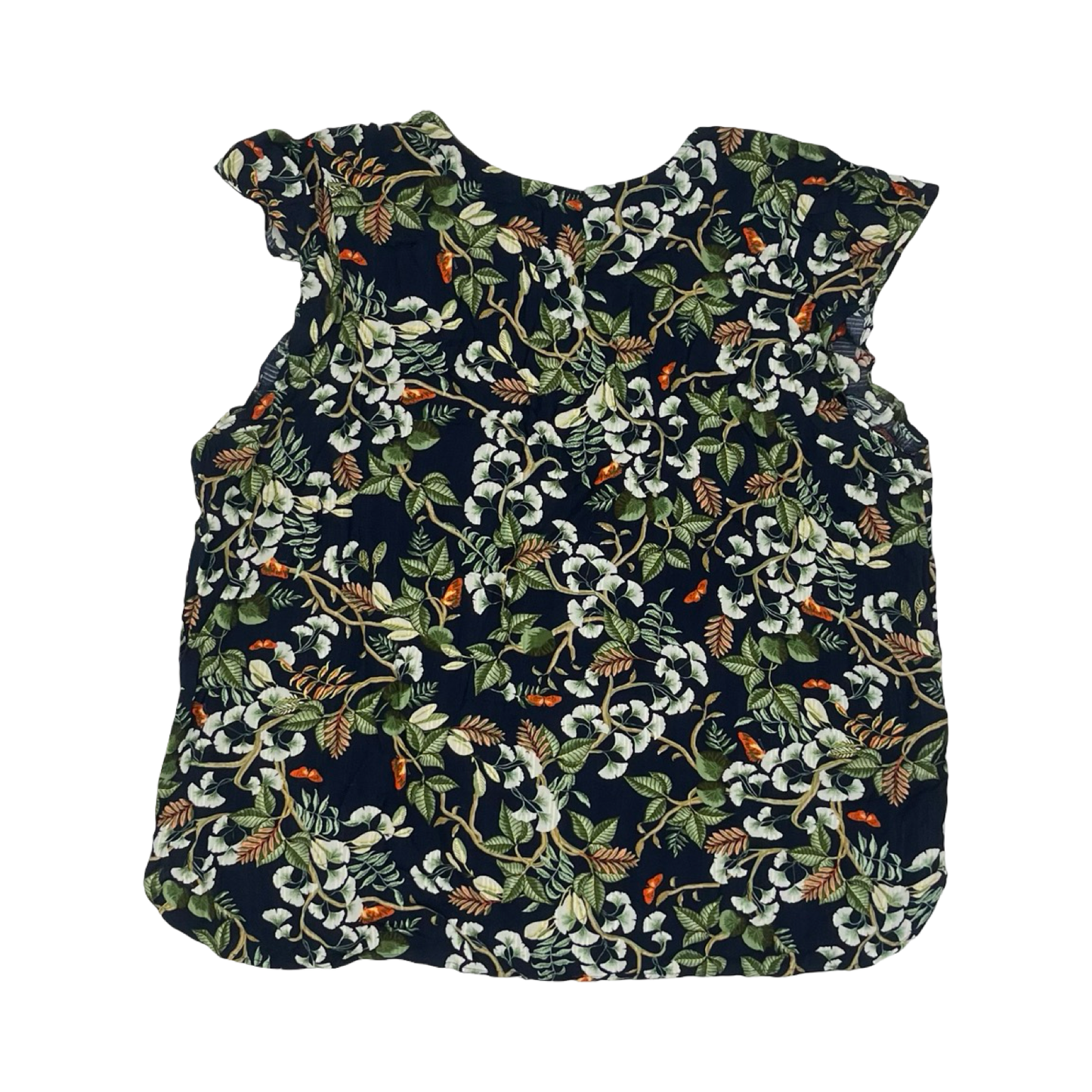 Blouse Ss By Loft In Floral Print, Size:Xxl
