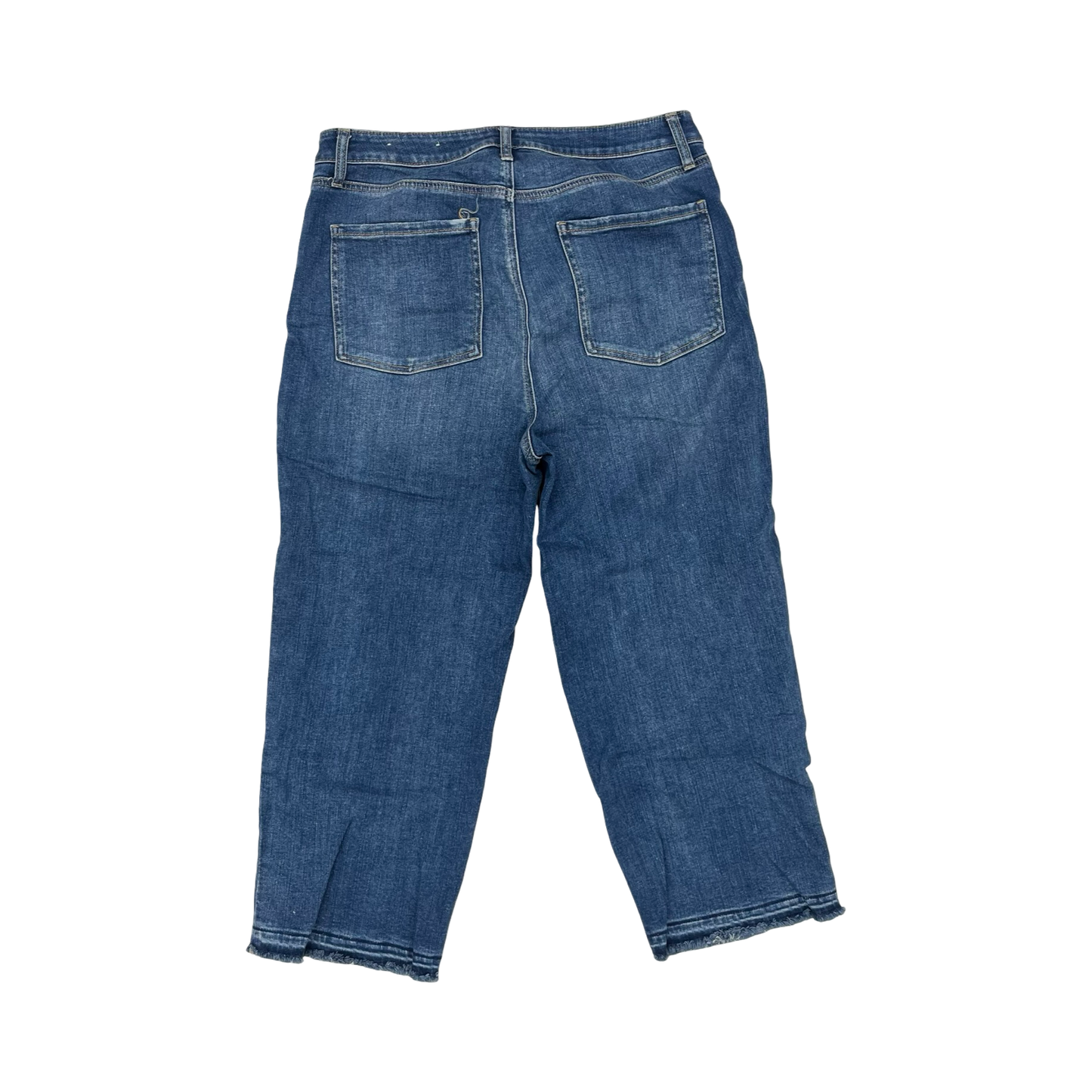 Jeans Cropped By Chicos In Blue Denim, Size:12