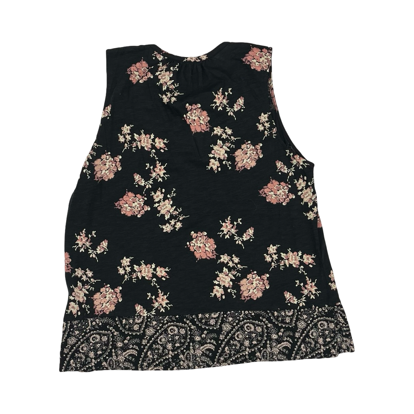 Top Sleeveless By Lucky Brand In Black, Size:Xl