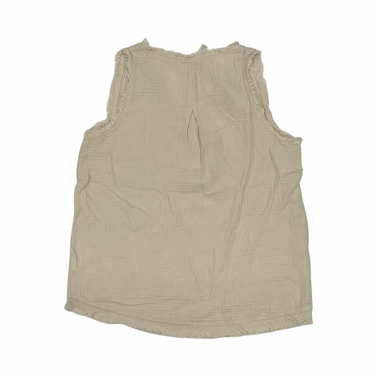 Top Sleeveless By Zenana In Tan, Size:S