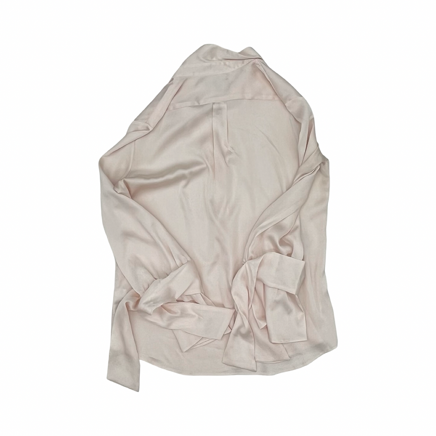 Blouse Ls By Banana Republic In Pink, Size:L