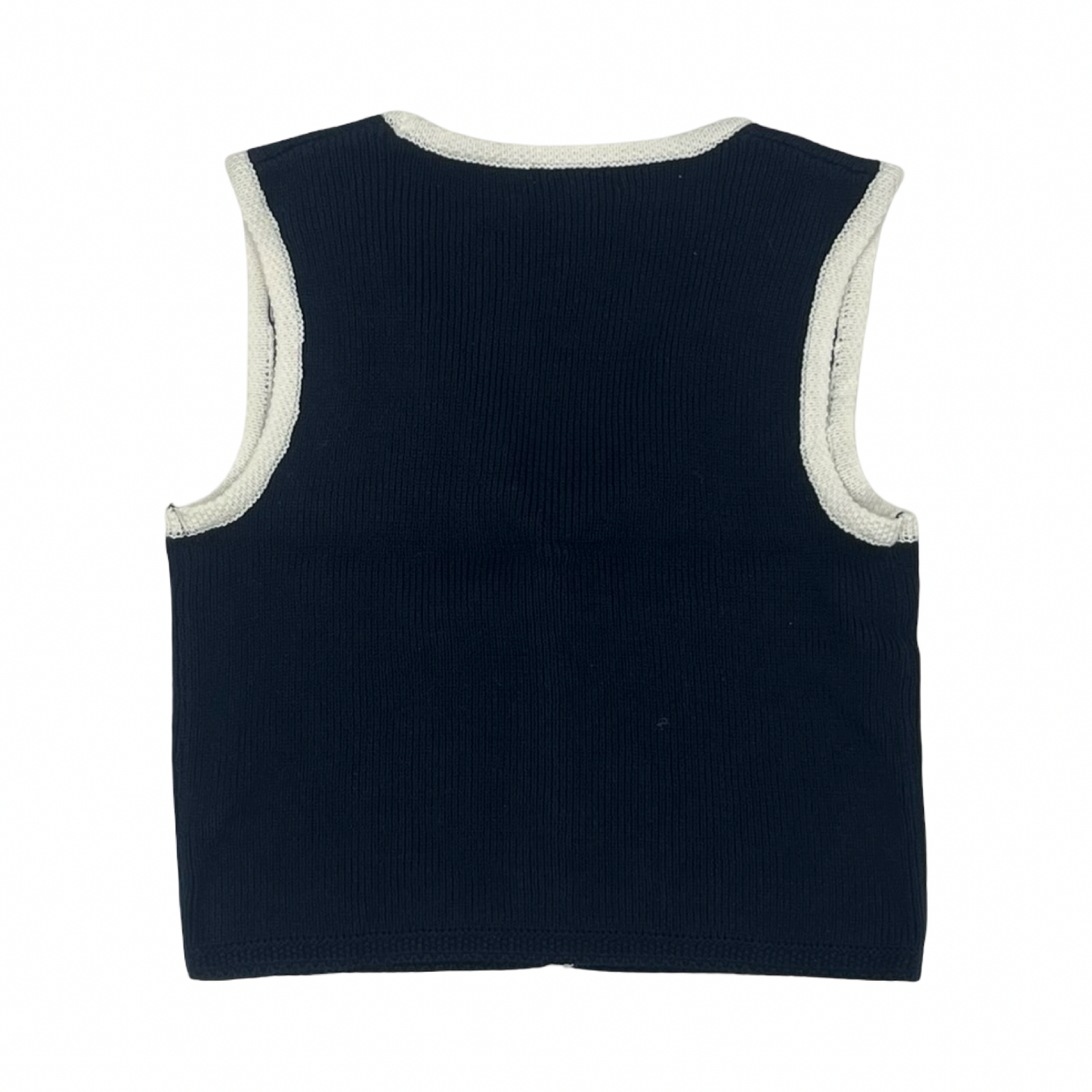 Vest Sweater By Sincerely Jules In Navy, Size:L