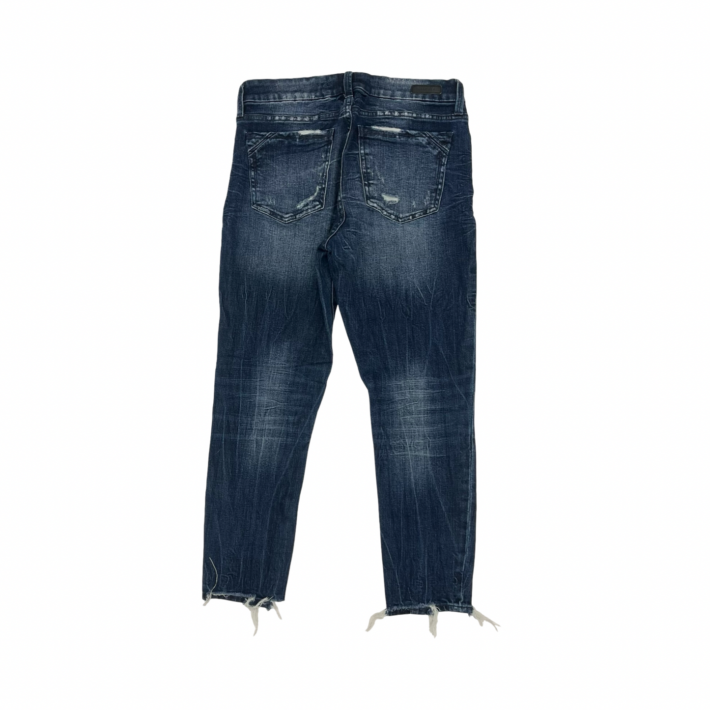 Jeans Skinny By Buckle Black In Blue Denim, Size:8