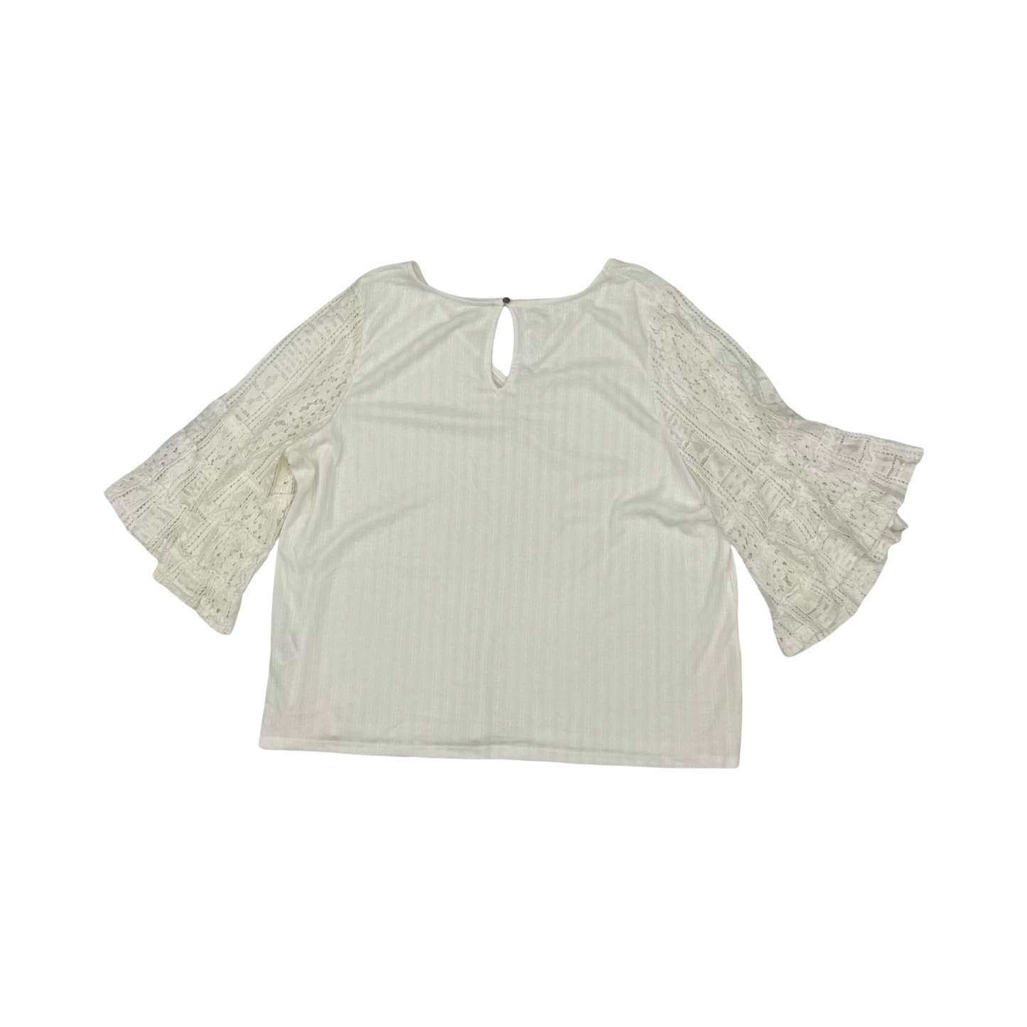 Top 3/4 Sleeve By Maurices In Cream, Size:2X