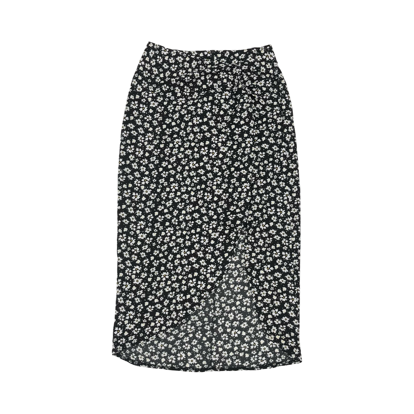 Skirt Midi By Clothes Mentor In Black & White, Size:M