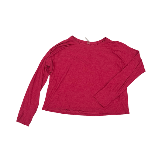 Athletic Top Ls Crewneck By Beyond Yoga In Pink, Size:Xl
