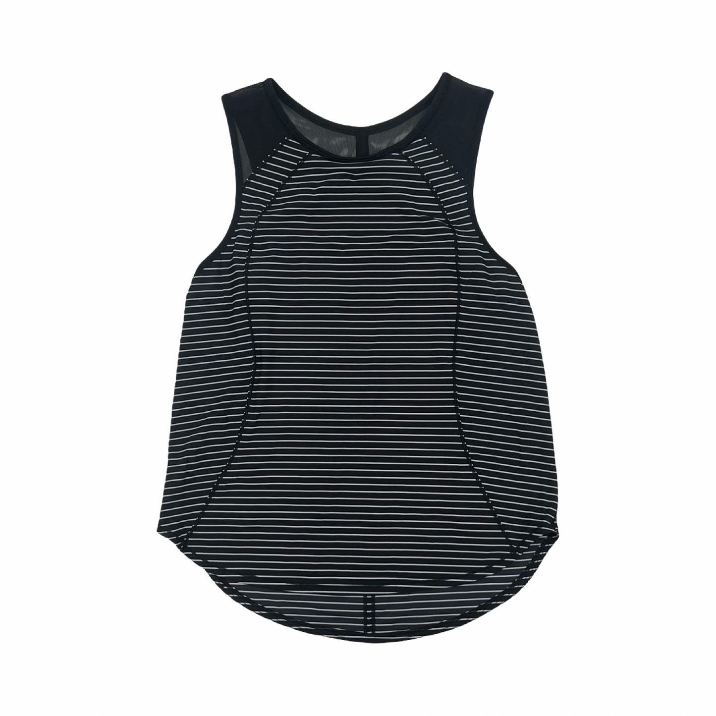 Athletic Tank Top By Lululemon In Black & White, Size:S
