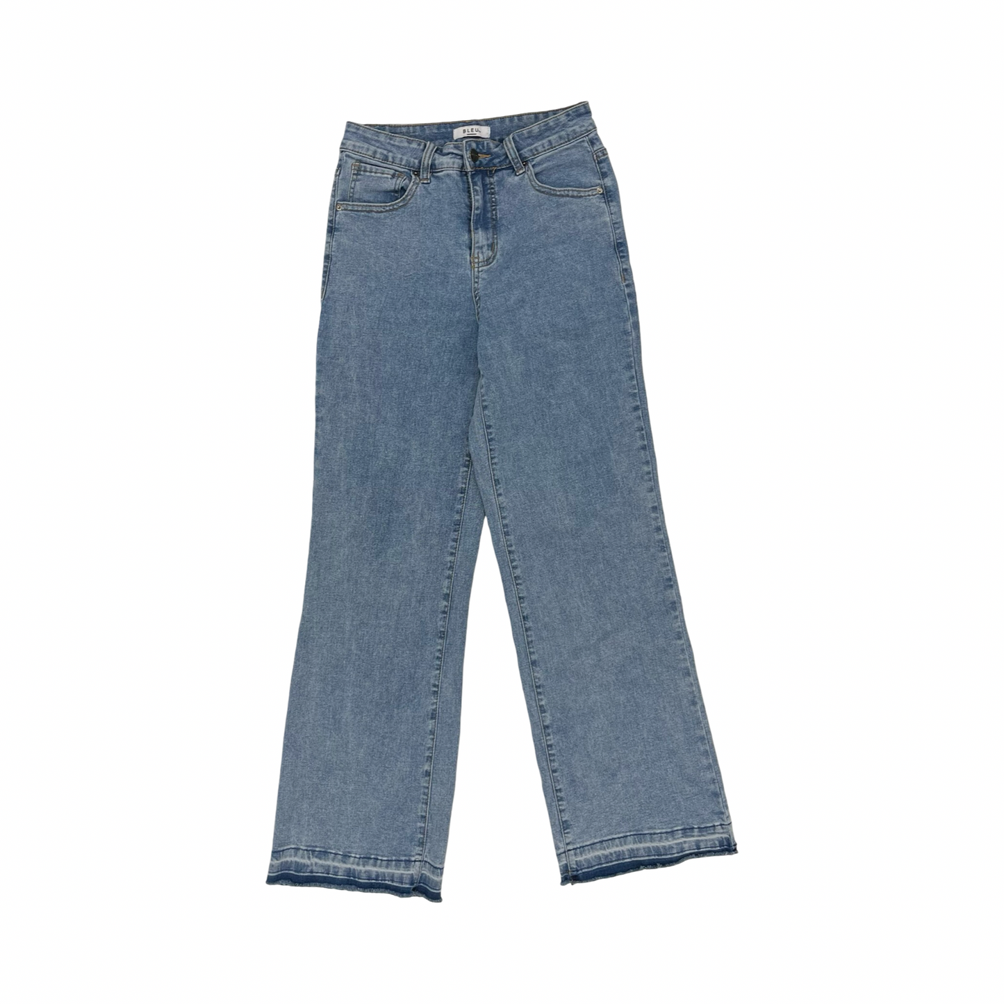 Jeans Wide Leg By Bleu In Blue Denim, Size:4
