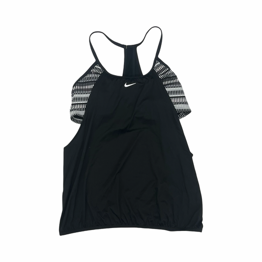 Swimsuit Top By Nike Apparel In Black & Grey, Size:L