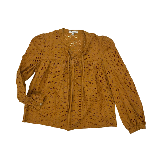 Blouse Ls By Madewell In Brown, Size:Xs