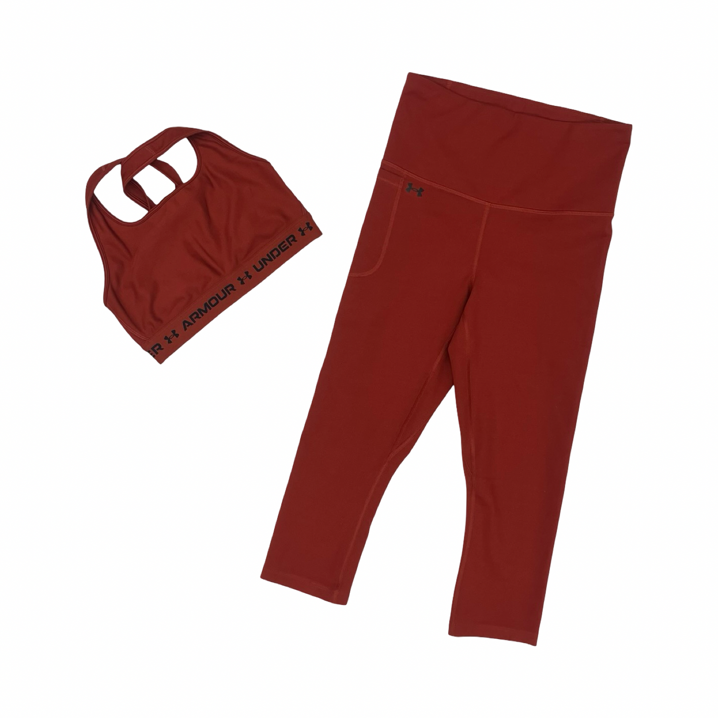 Athletic Pants 2Pc By Under Armour In Orange, Size:M