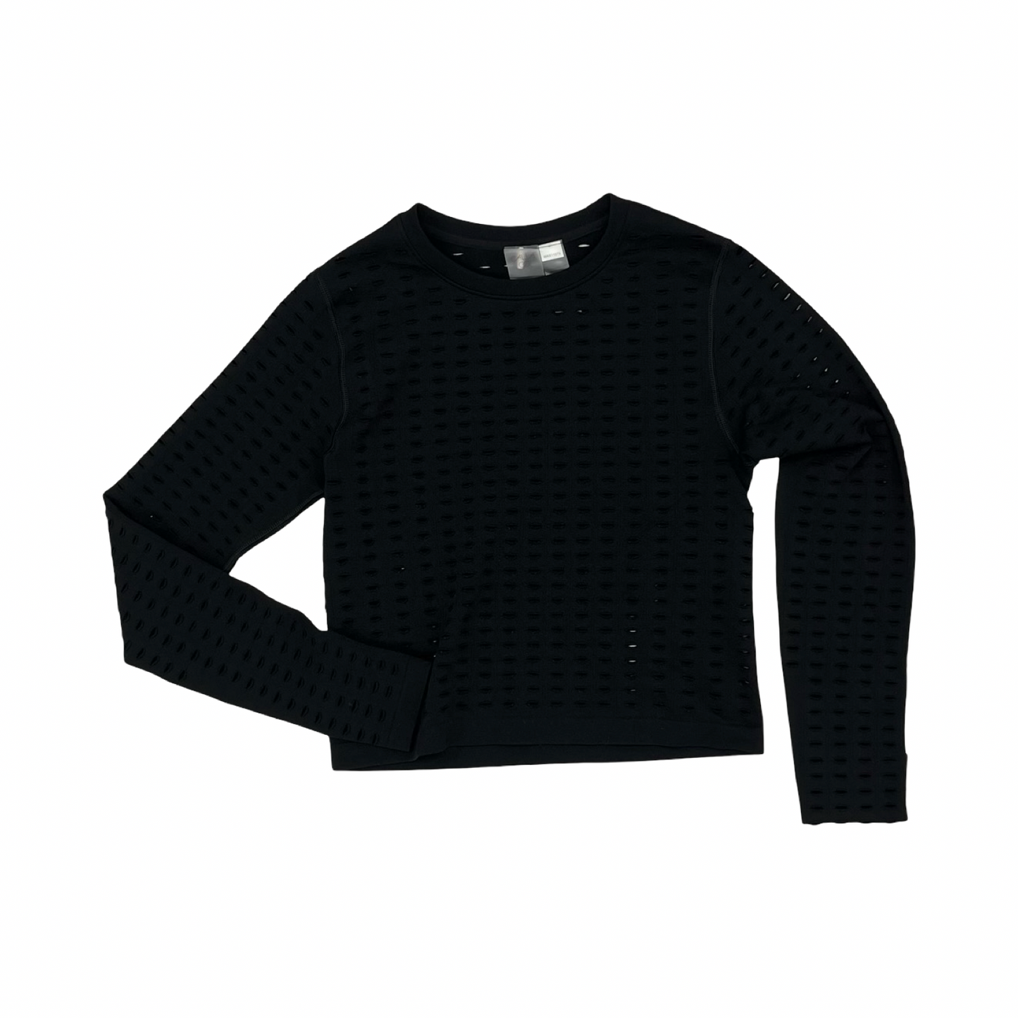 Athletic Top Ls Crewneck By Calia In Black, Size:L