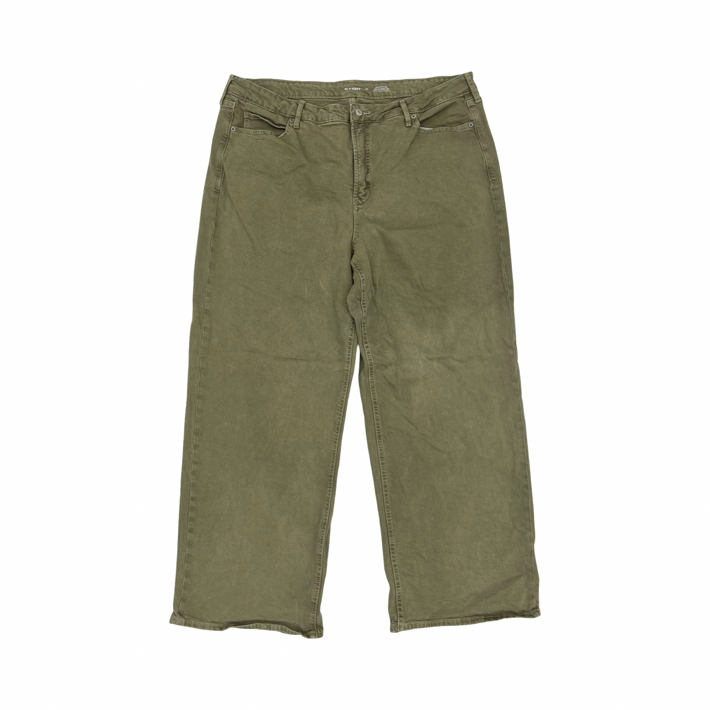 Jeans Wide Leg By Old Navy In Green Denim, Size:20