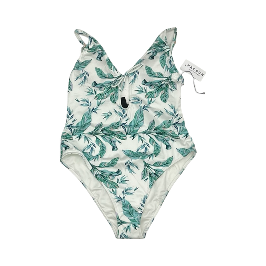 Swimsuit By La Hearts In Green & White, Size:M