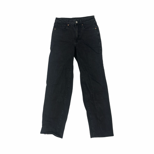 Jeans Straight By Old Navy In Black Denim, Size:2