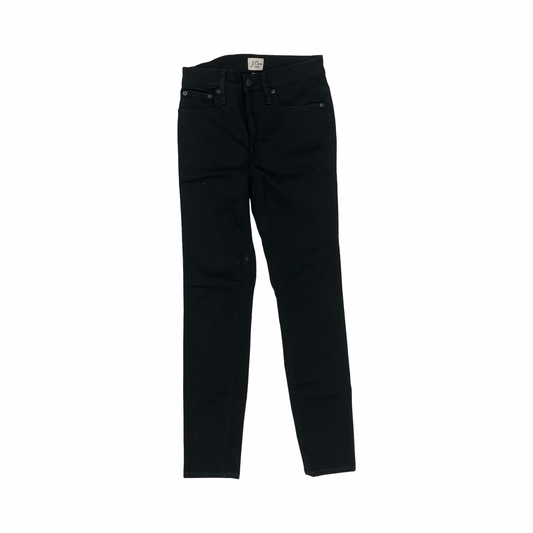 Jeans Skinny By J. Crew In Black Denim, Size:2