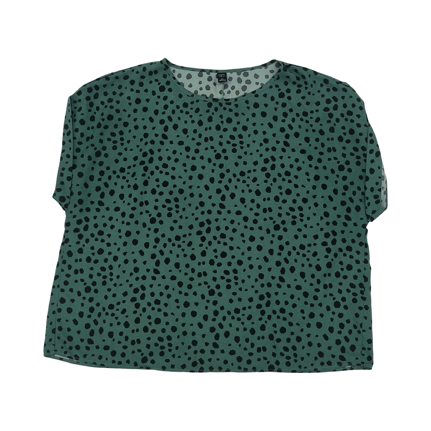 Blouse Ss By Emery Rose In Green, Size:3X