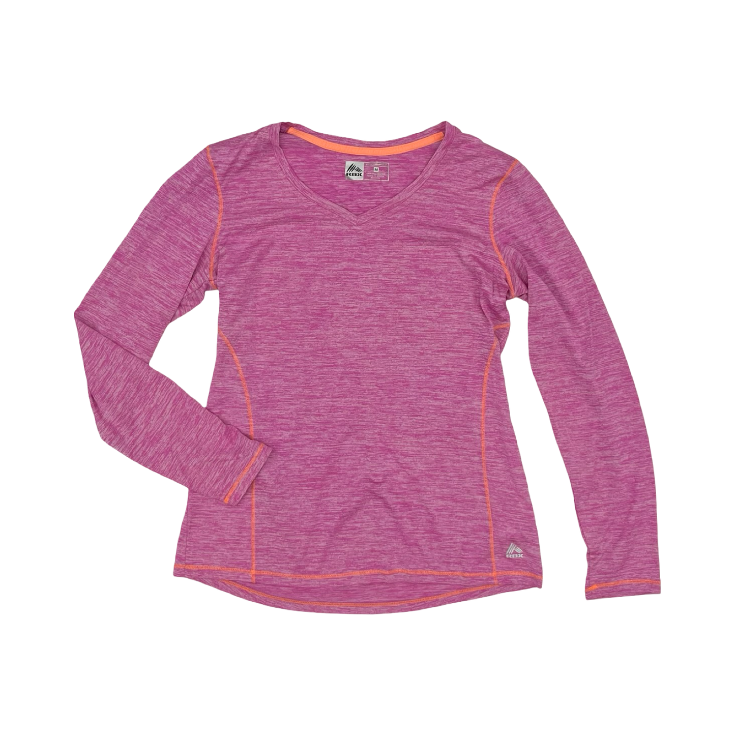Athletic Top Ls Collar By Reebok In Purple, Size:M