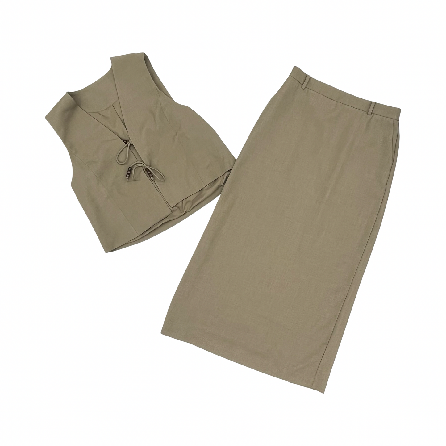 Skirt Set 2Pc By Dazy In Brown, Size:Xl