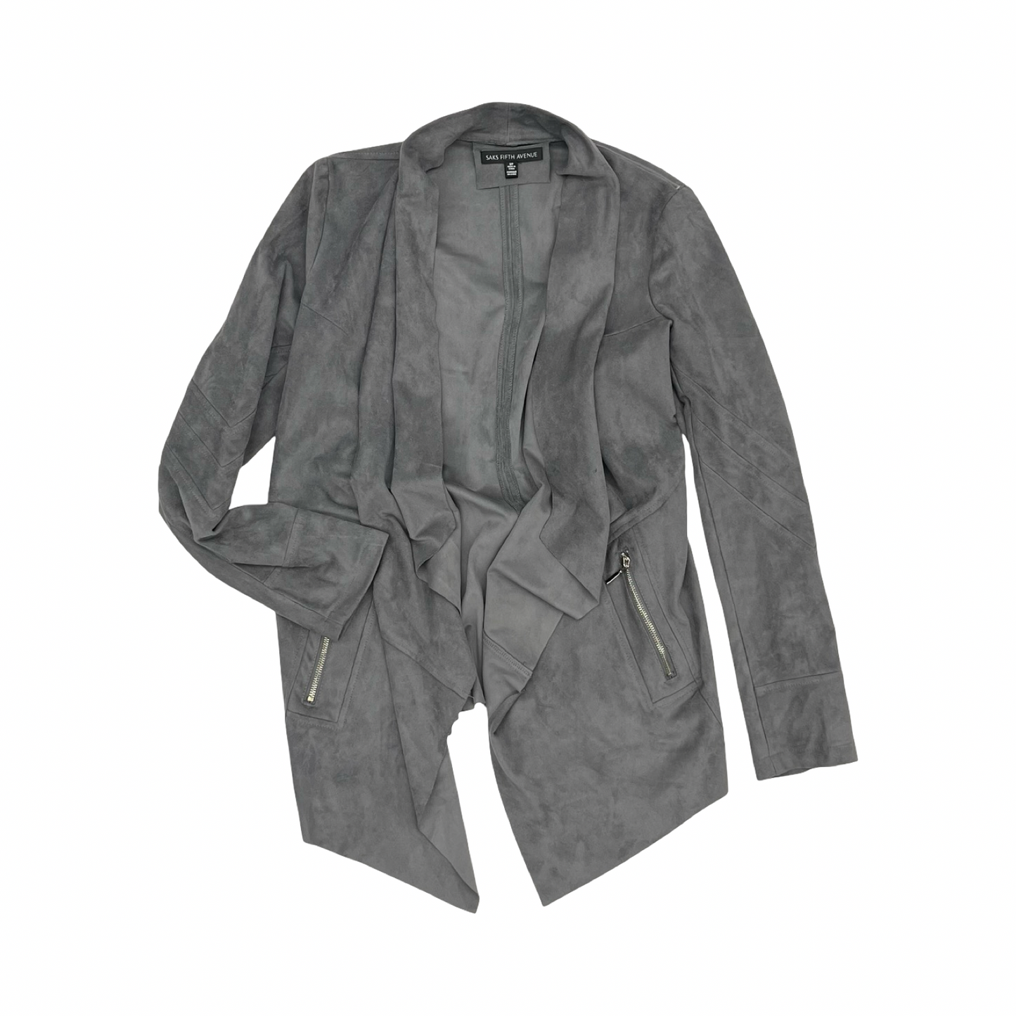 Jacket Other By Saks Fifth Avenue In Grey, Size:S