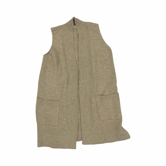 Vest Sweater By Loft In Brown, Size:Xs