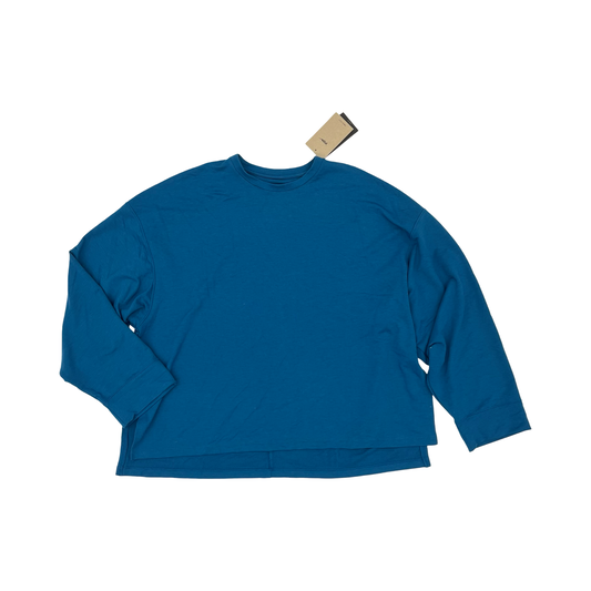 Athletic Top Ls Crewneck By Nike In Teal, Size:Xl