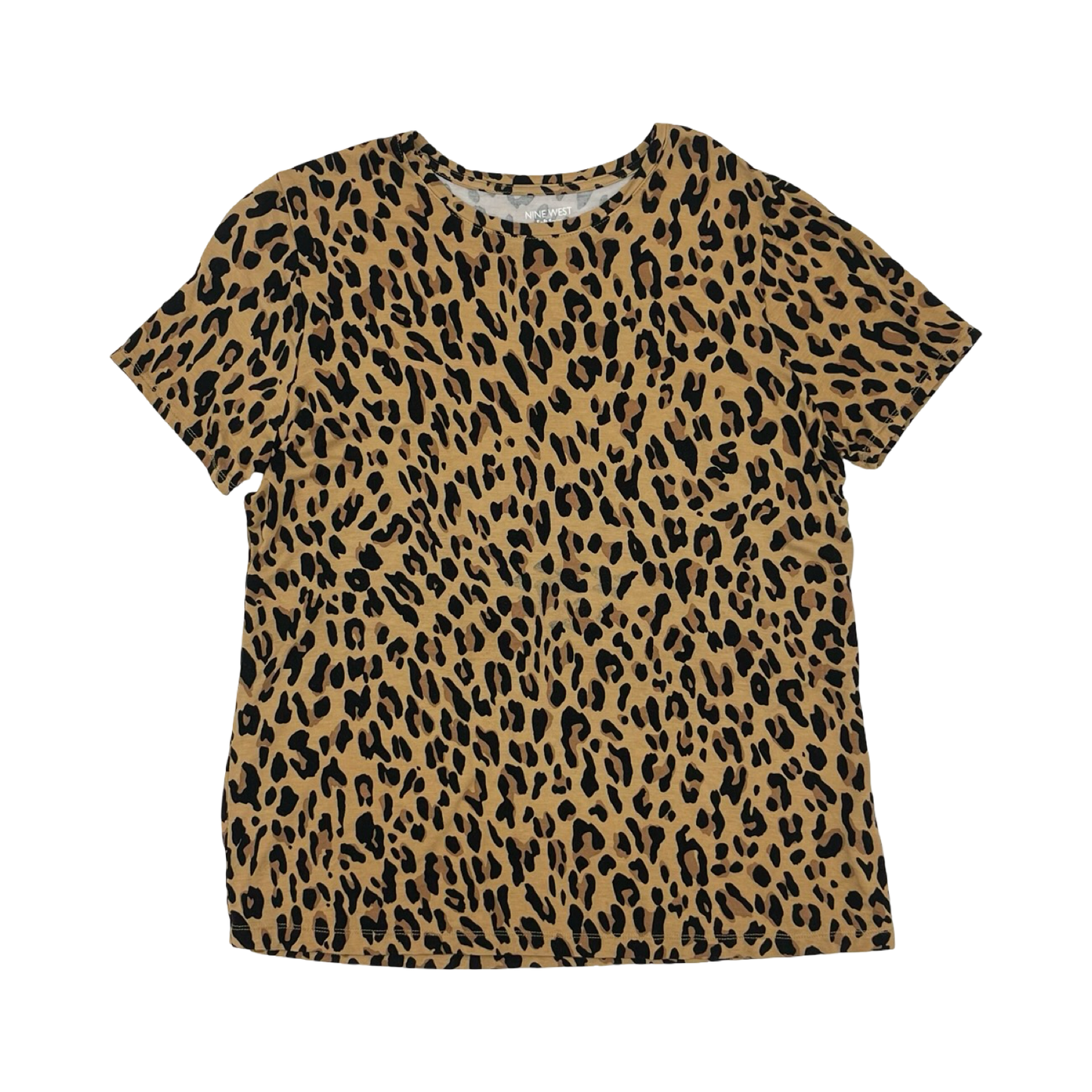 Top Ss By Nine West In Leopard Print, Size:L