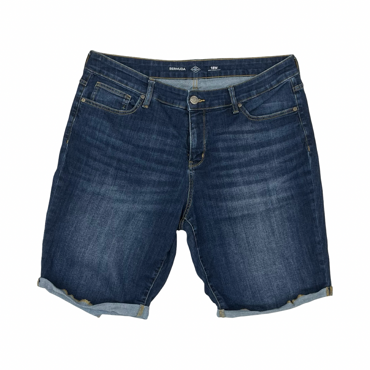 Shorts By St Johns Bay In Blue Denim, Size:18