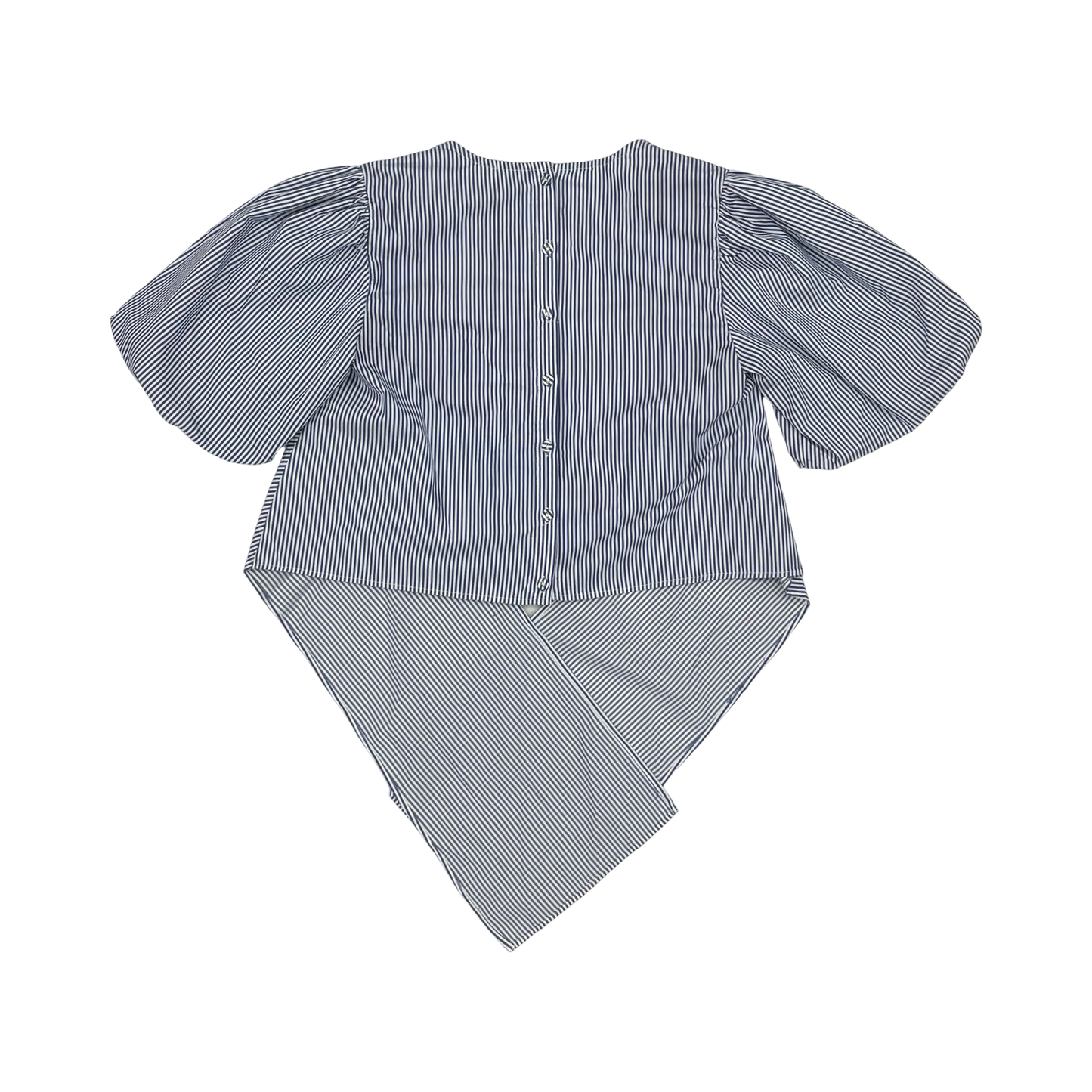 Blouse Ss By Maeve In Blue & White, Size:S