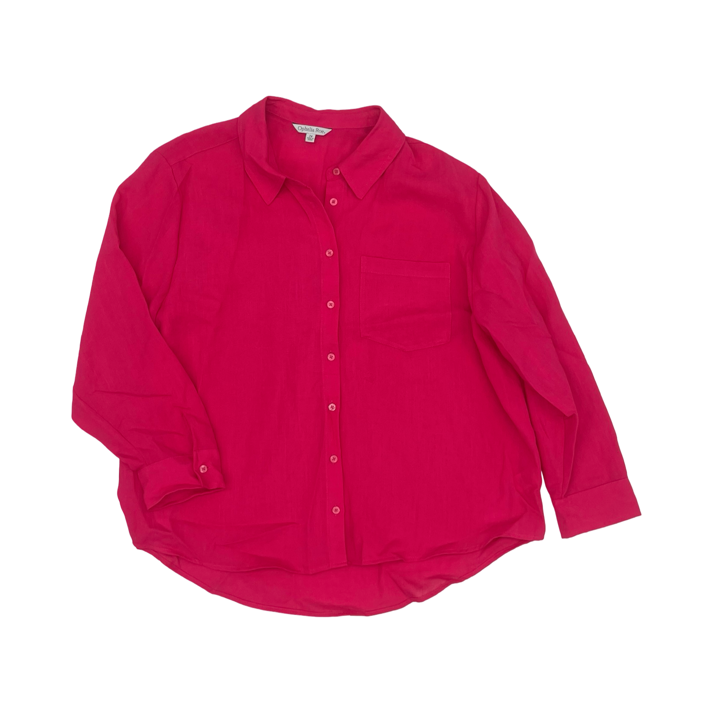 Top Ls By Ophelia Roe In Pink, Size:2X