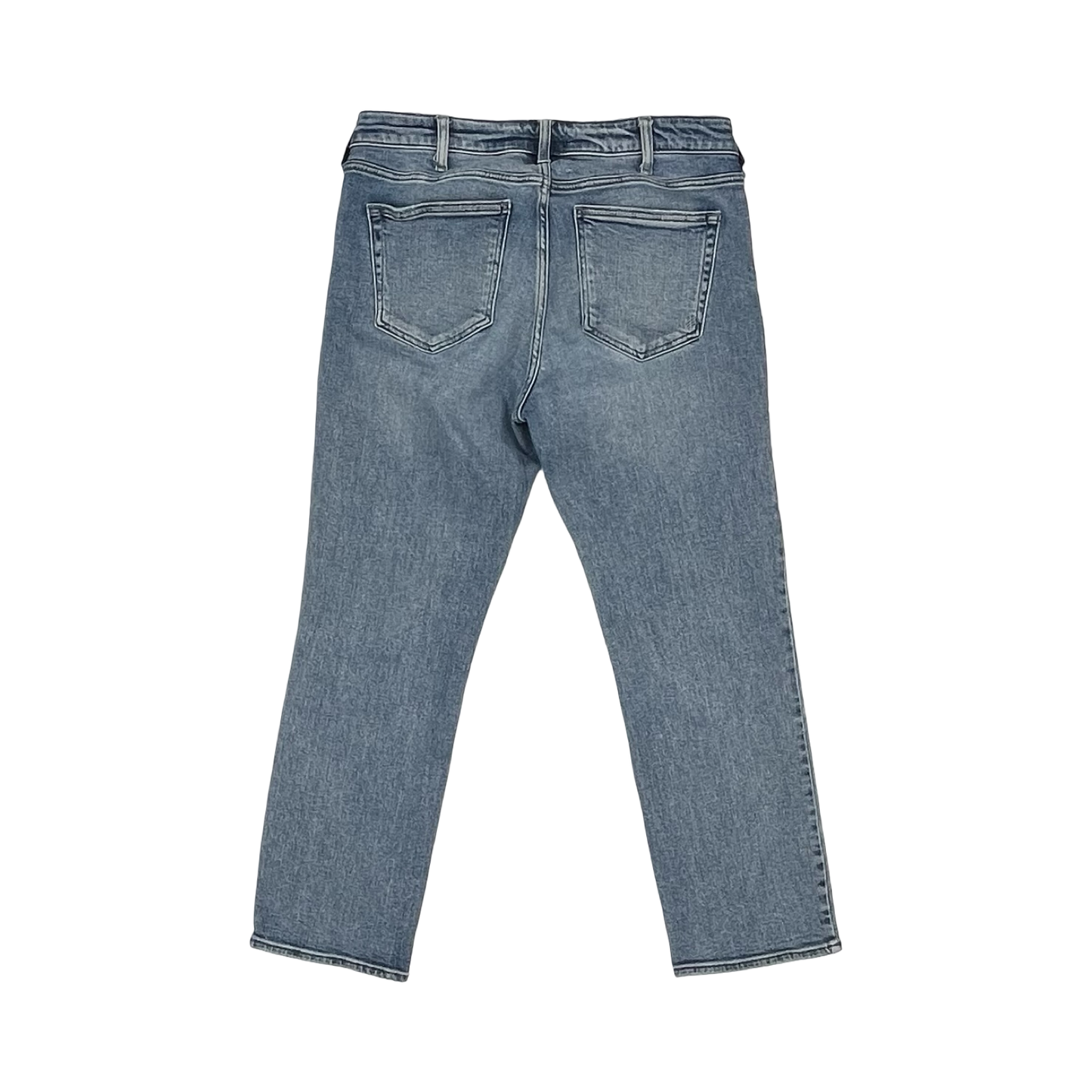 Jeans Straight By Silver In Blue Denim, Size:14