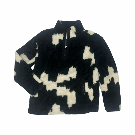 Sweatshirt Collar By Maurices In Black & White, Size:S