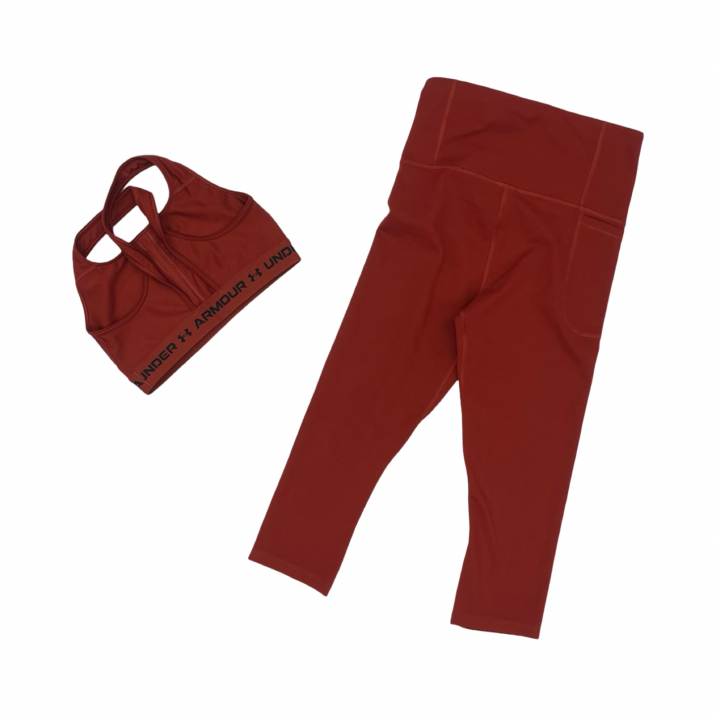 Athletic Pants 2Pc By Under Armour In Orange, Size:M