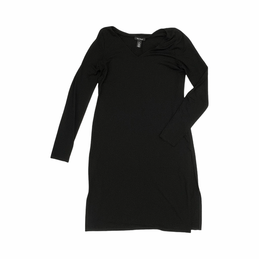 Dress Casual Midi By White House Black Market In Black, Size:M