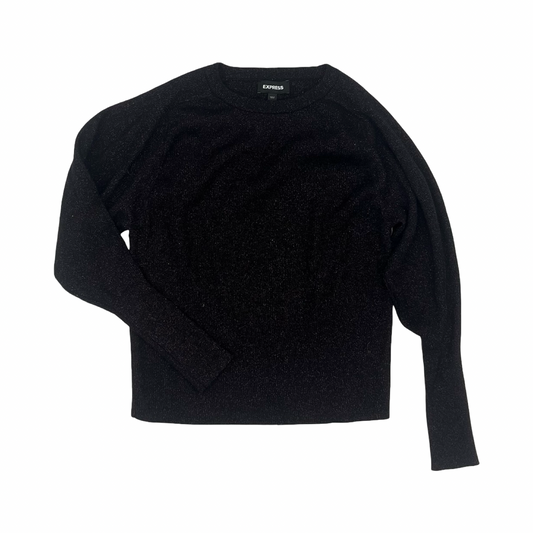 Sweater By Express In Black & Purple, Size:S