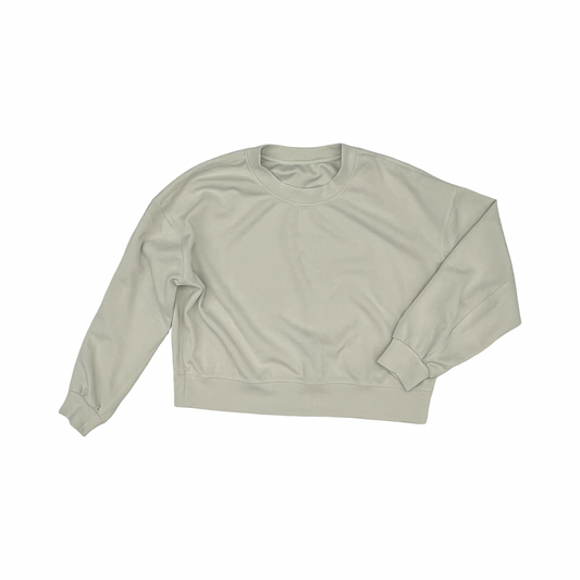 Athletic Sweatshirt Crewneck By Lululemon In Tan, Size:M