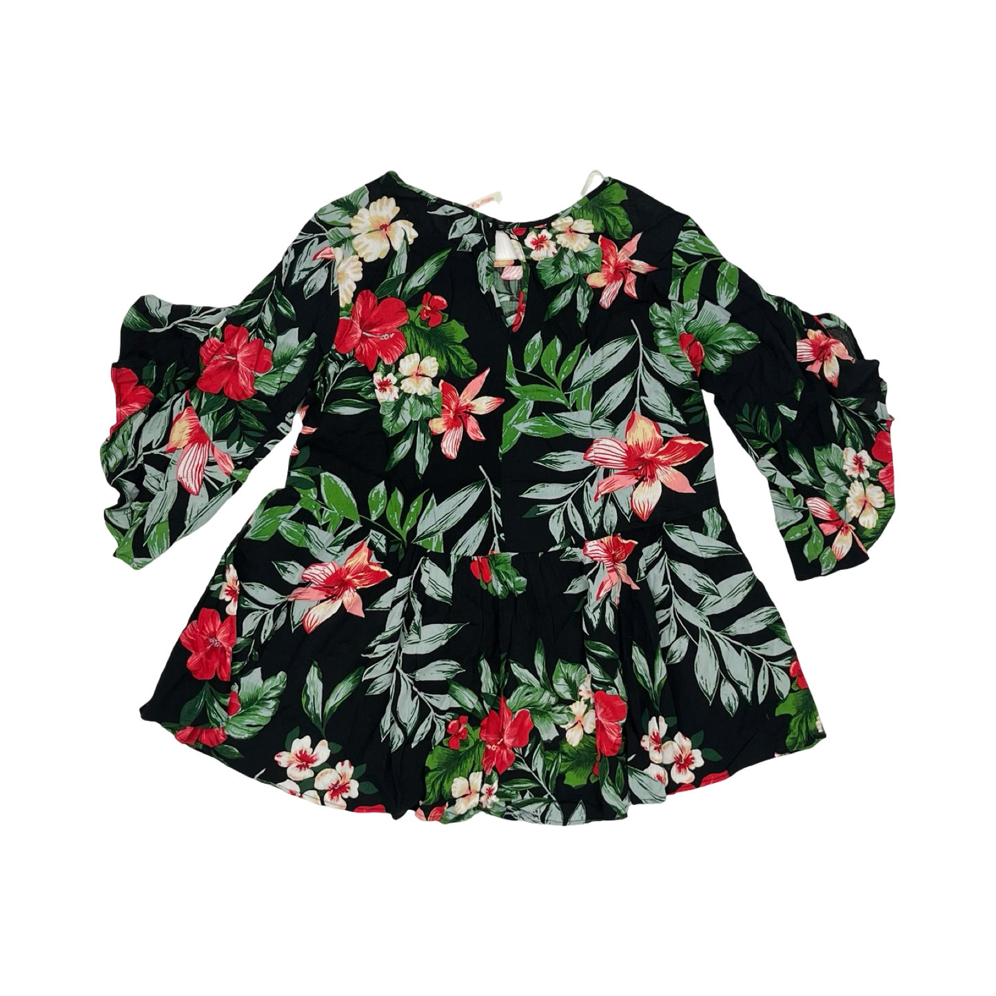 Blouse 3/4 Sleeve By My Story In Floral Print, Size:S