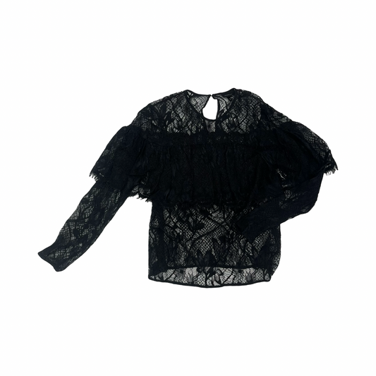Blouse Ls By Who What Wear In Black, Size:S