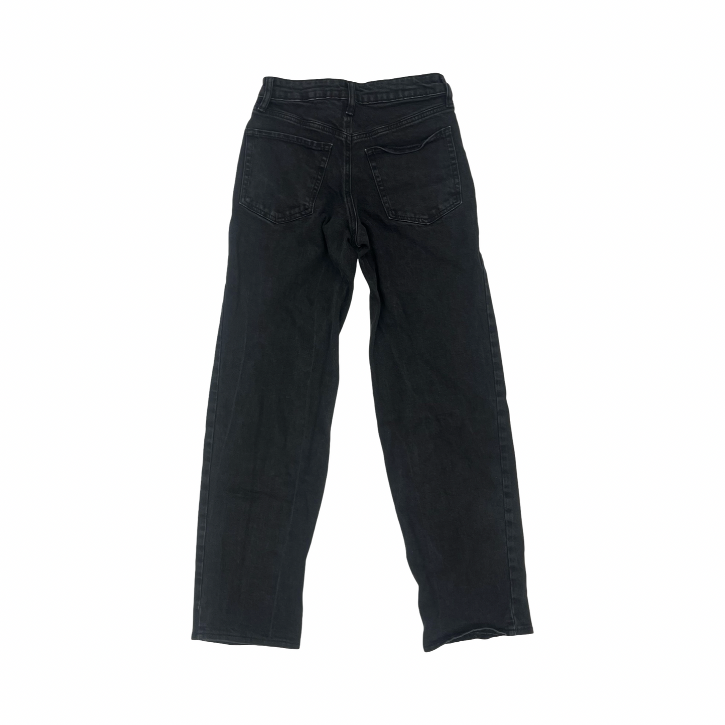 Jeans Straight By Old Navy In Black Denim, Size:2