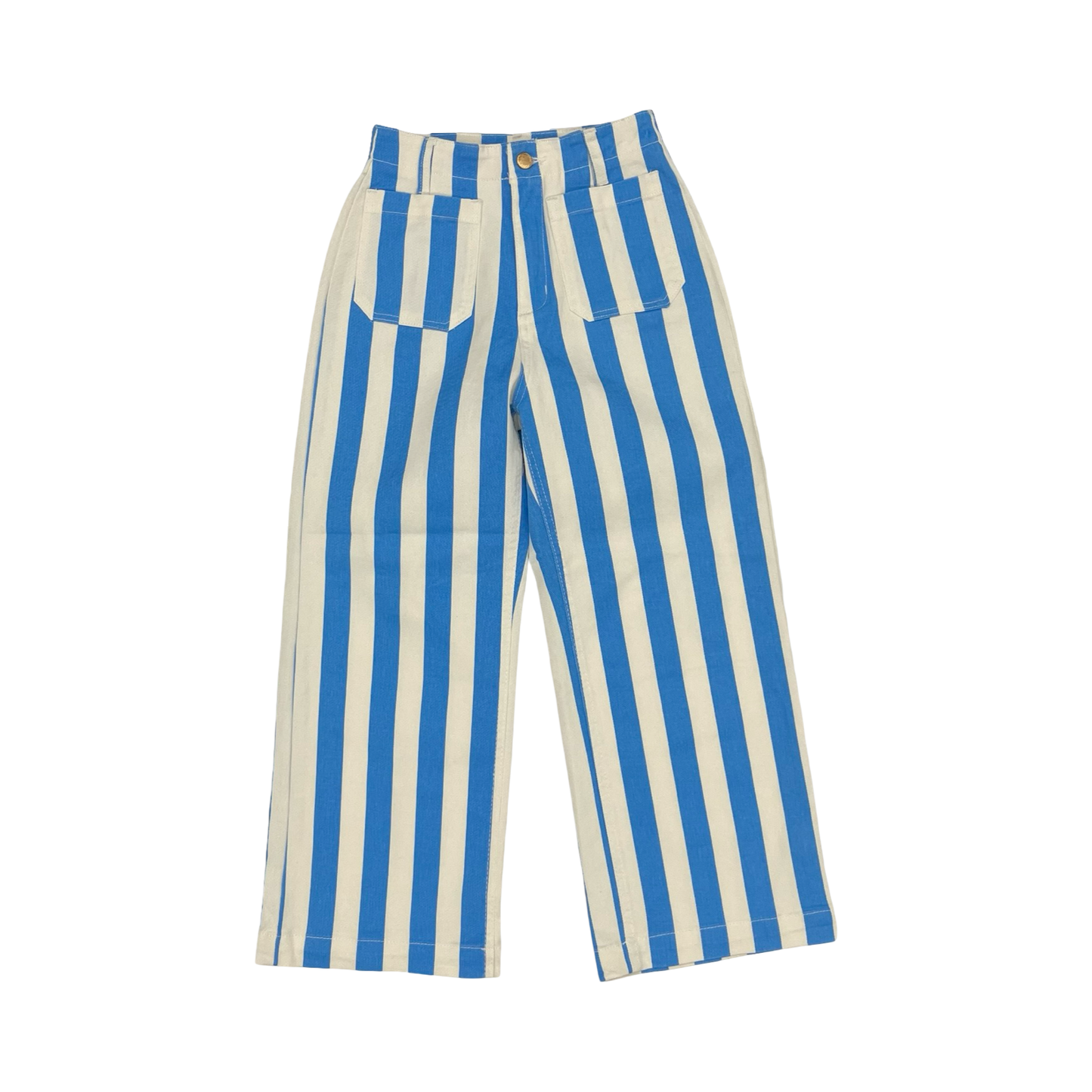 Jeans Wide Leg By Cme In Blue & White, Size:2