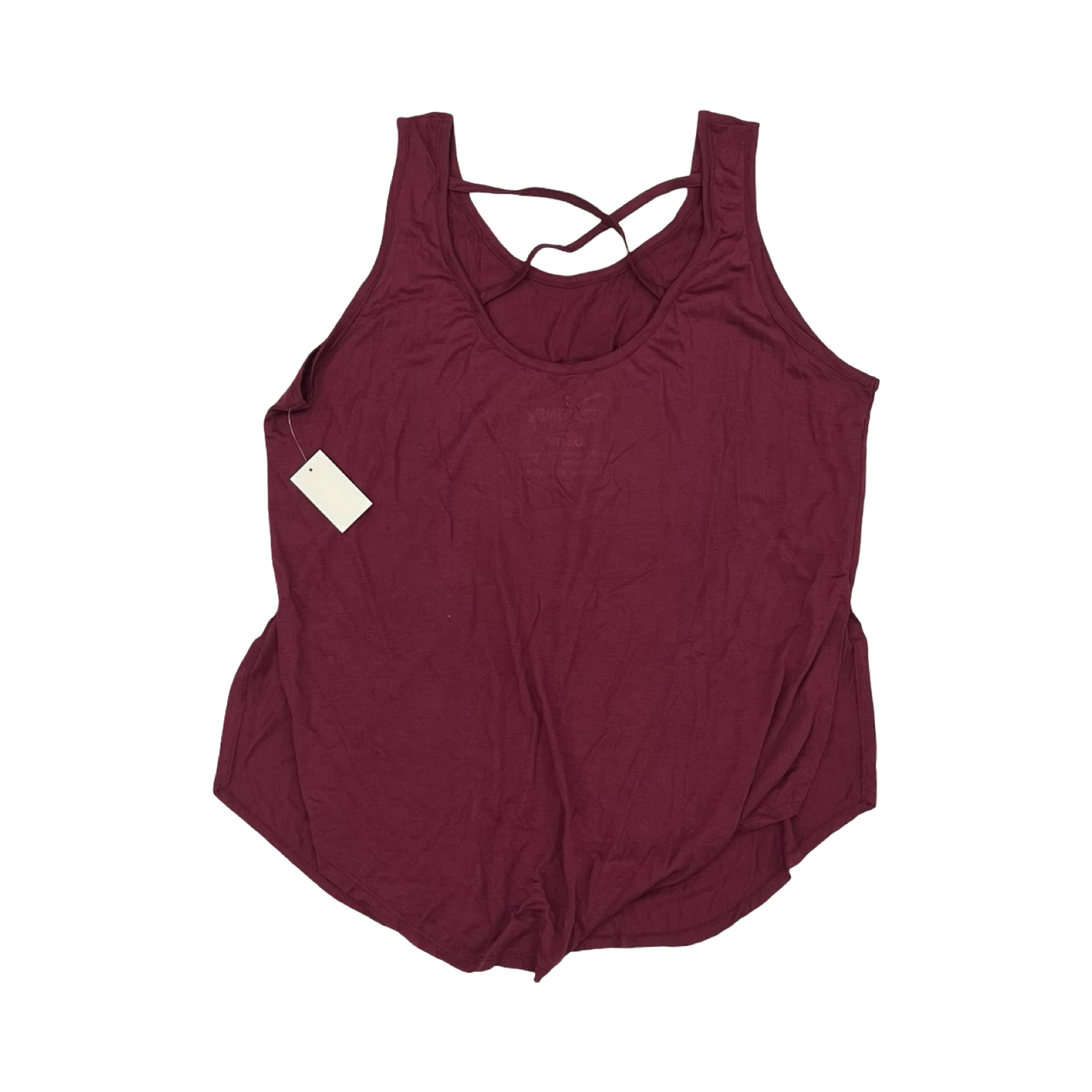 Tank Top By Disney In Maroon, Size:Xxl
