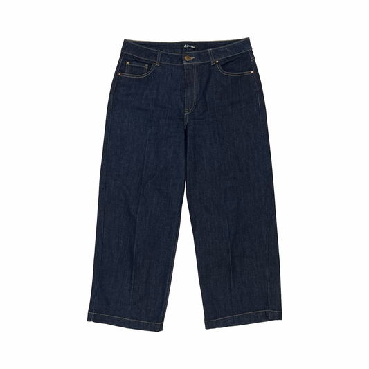 Jeans Cropped By Clothes Mentor In Blue Denim, Size:10