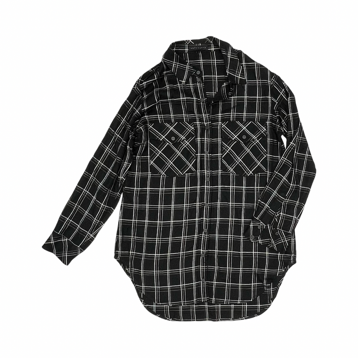 Blouse Ls By Sanctuary In Plaid Pattern, Size:L