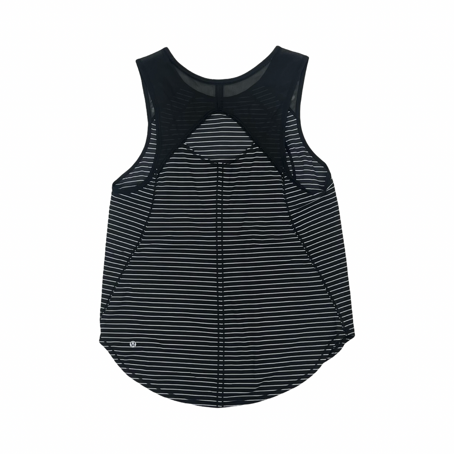 Athletic Tank Top By Lululemon In Black & White, Size:S