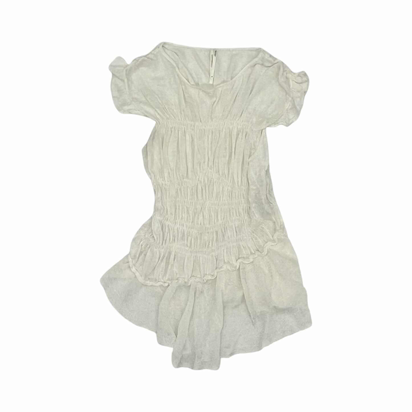 Blouse Ss By Anthropologie In Ivory, Size:M