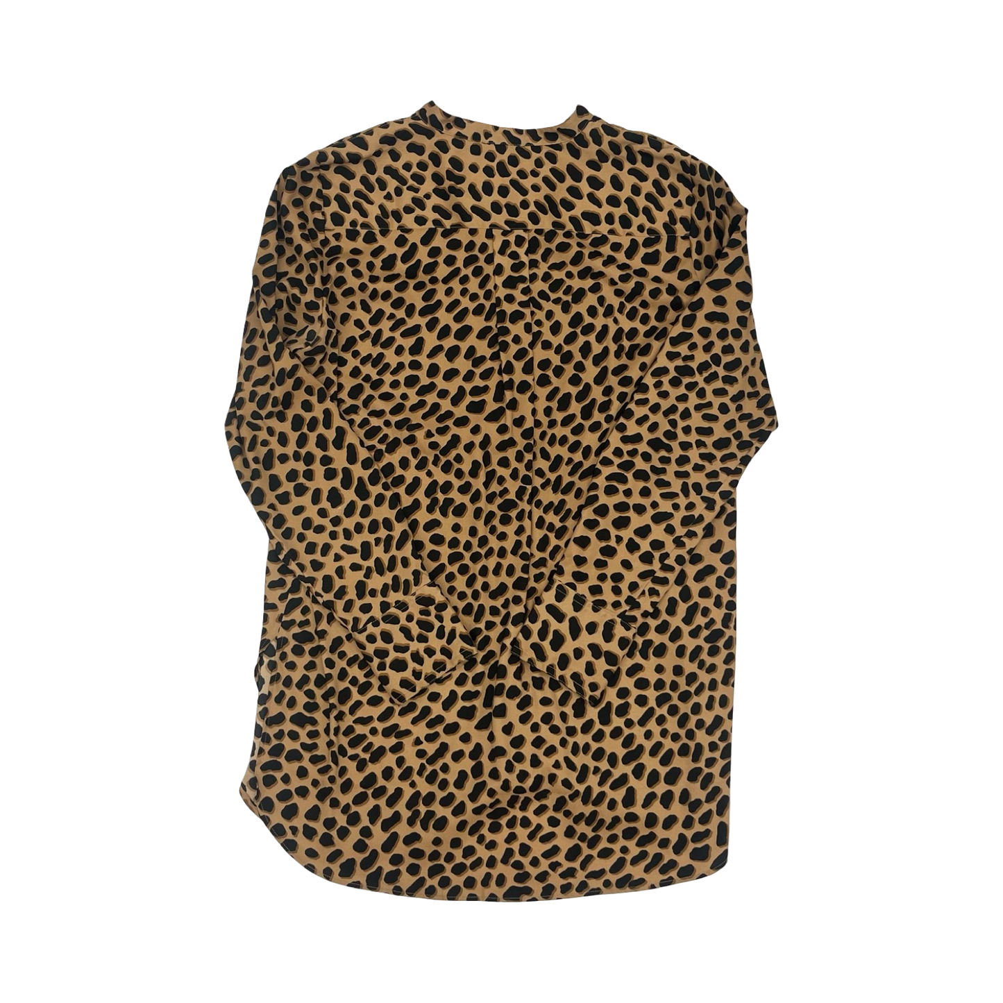 Blouse Ls By Ann Taylor In Animal Print, Size:M