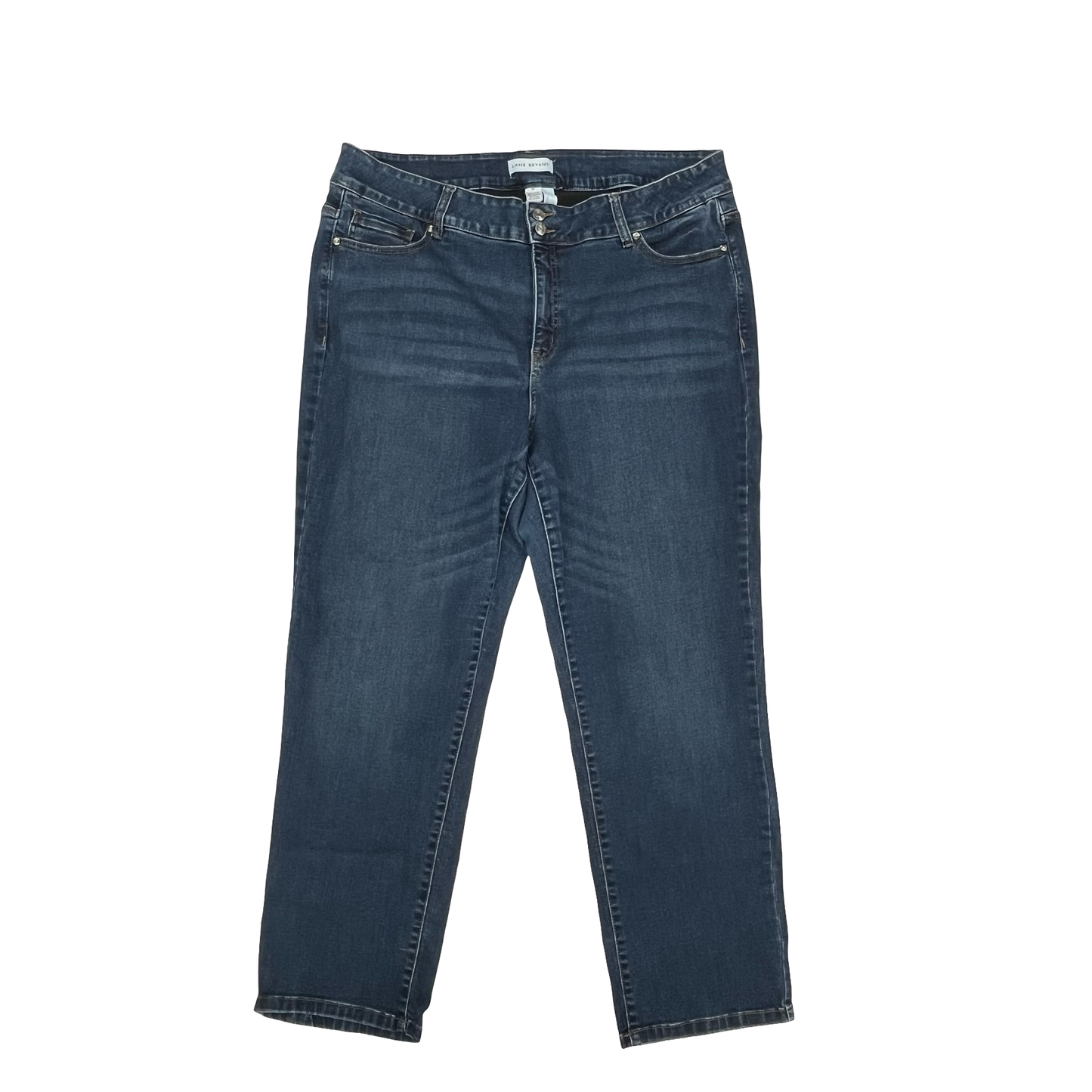 Jeans Straight By Lane Bryant In Blue Denim, Size:22