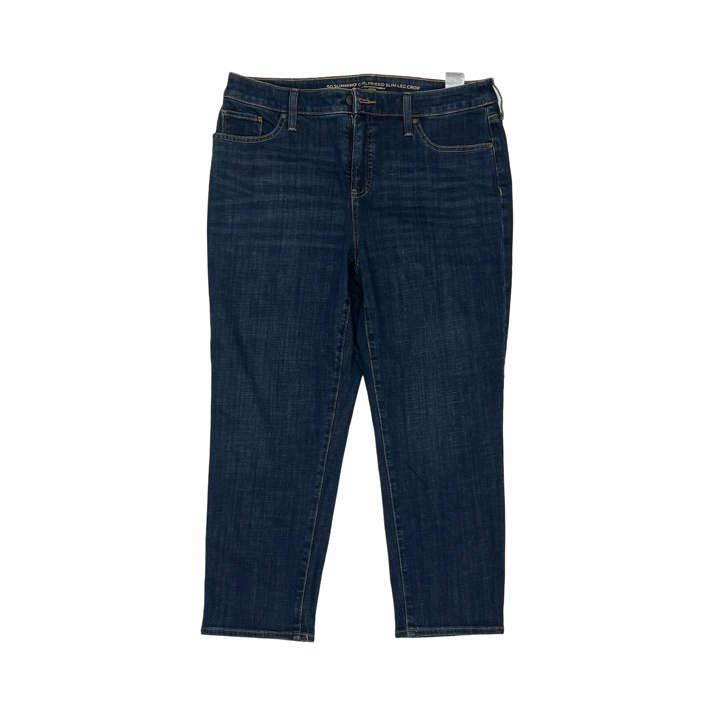 Jeans Cropped By Chicos In Blue Denim, Size:10