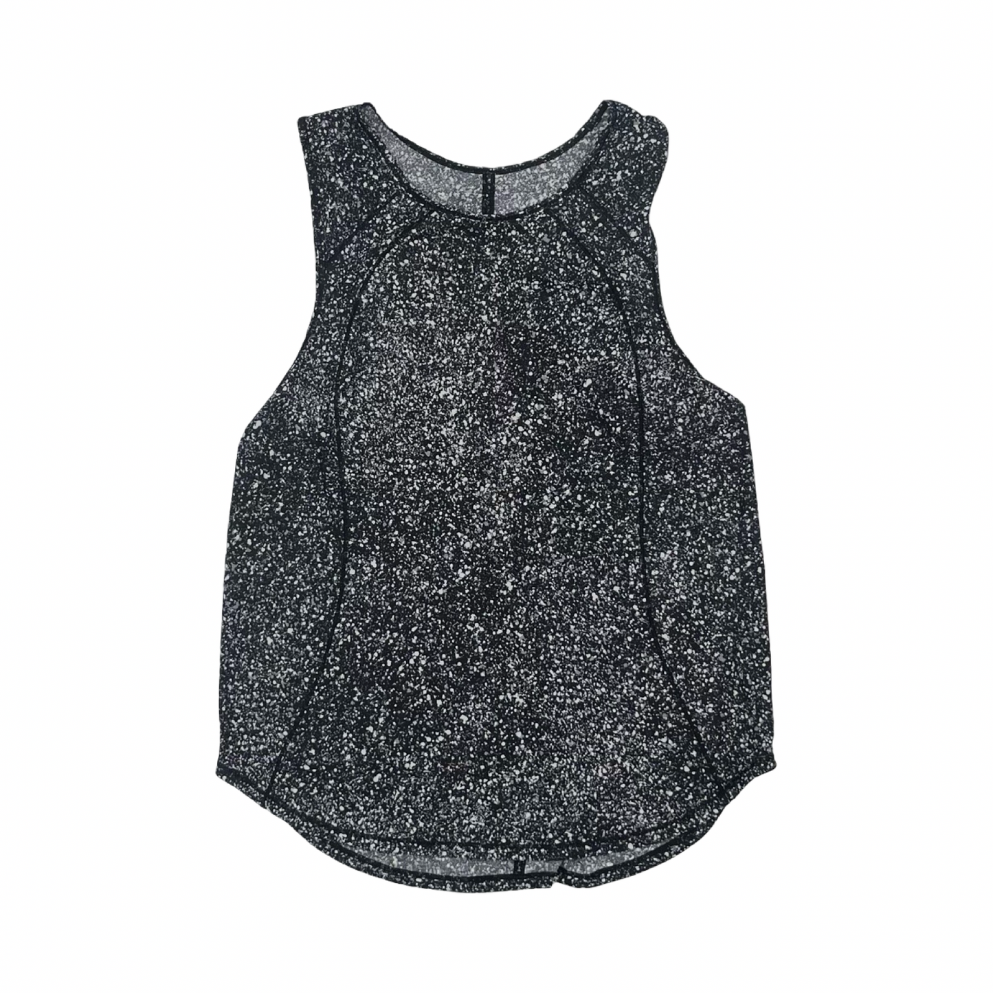 Athletic Tank Top By Lululemon In Black & White, Size:M
